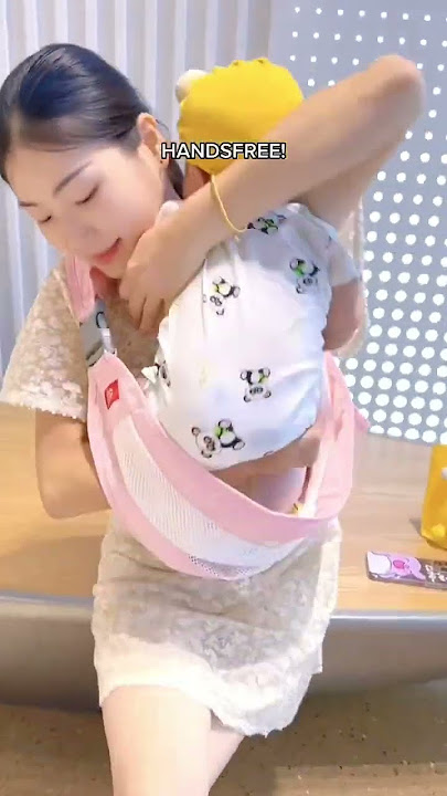 A baby carrier that is sturdy, safe and allows your hands to be free! #babycarrier #babycare #newmom