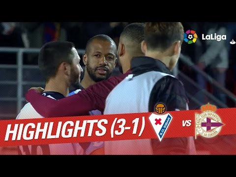 Resumen de SD Eibar vs Deportivo de la Coruña (3-1)