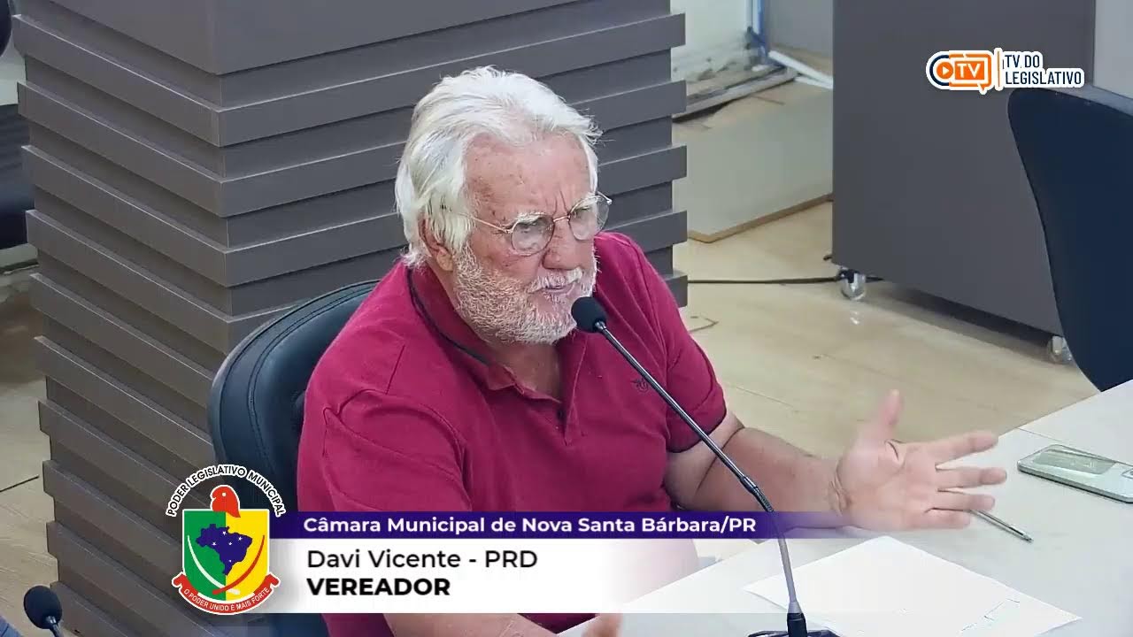 33ª Sessão Ordinária - 24/11/2025 (Erro no sistema de som: Fala do vereador Davi será ajustada)