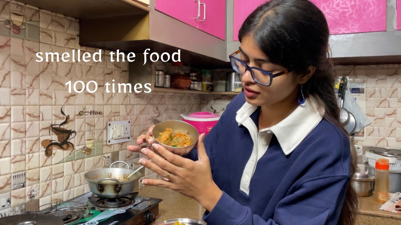 i kept smelling the food 