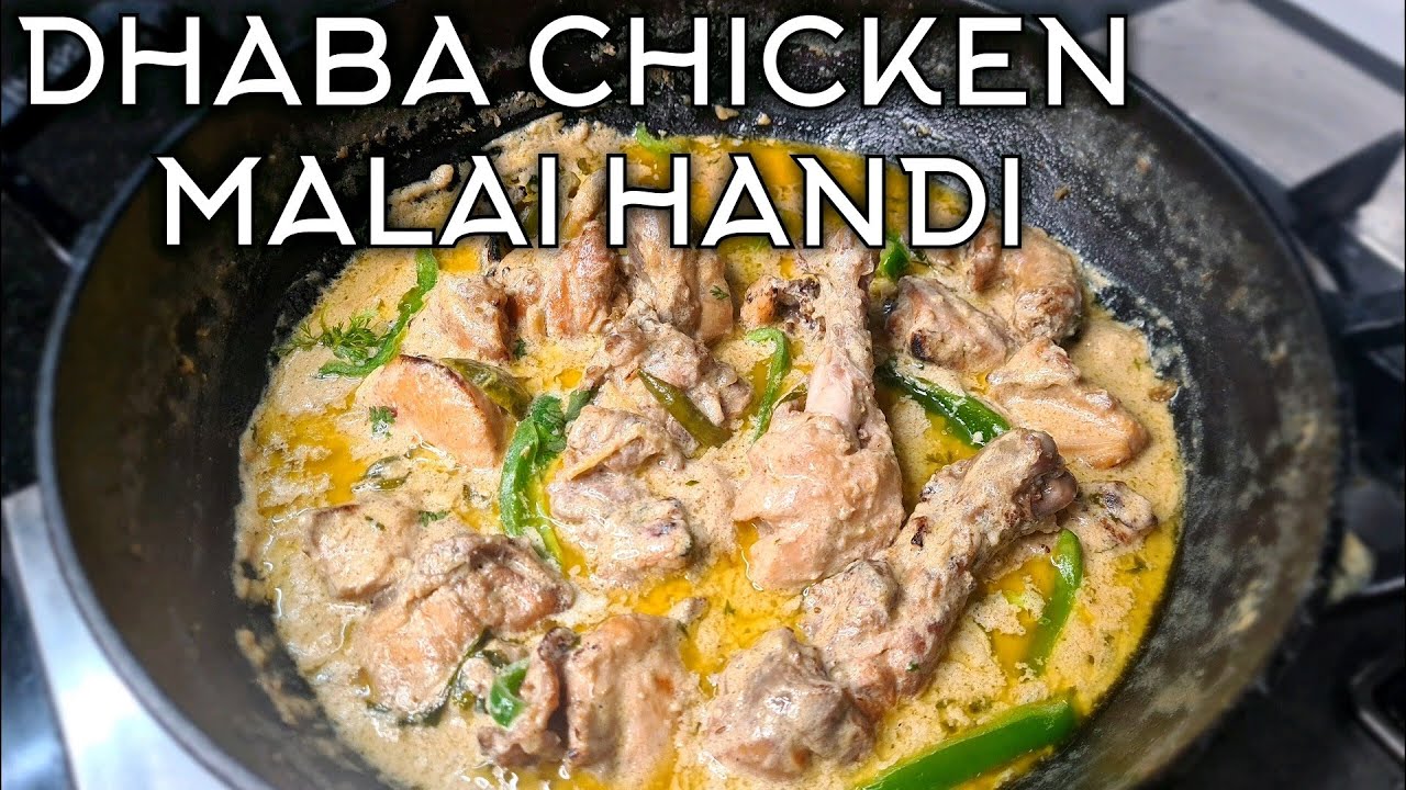 DHABA CHICKEN MALAI HANDI | Zaika Secret Recipes Ka - Cook With Nilofar Sarwar