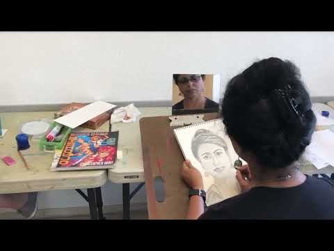 Artplusacademy adult students on action painting 3