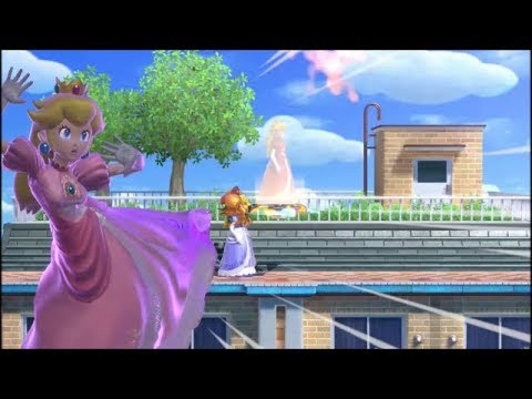 スマブラSP  ピーチ　電気エフェクト　手前やられ