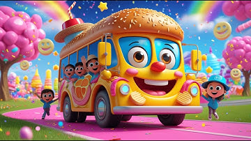 🚗 Wheels on the Bus Song 🎶 | Bus Nursery Rhyme for Kids & Toddlers | Fun Animated Sing-Along 🎵