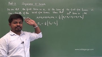 I PUC - MATHEMATICS - SEQUENCE AND SERIES - PART 3