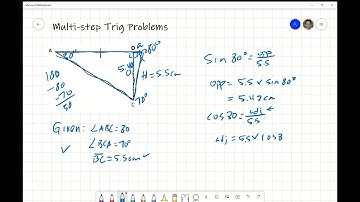 Understanding Multi-step Trig Problems