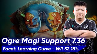 XinQ OGRE MAGI 7.36 HARD SUPPORT 5 Pos | Dota 2 Pro Gameplay