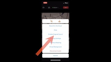 Using original sound in Zoom – phone and tablet apps