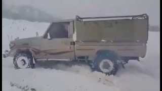 TOYOTA-Land Cruiser_Picup Driving in Snow-East Kurdistanتويوتا في الثلج شرق كوردستان