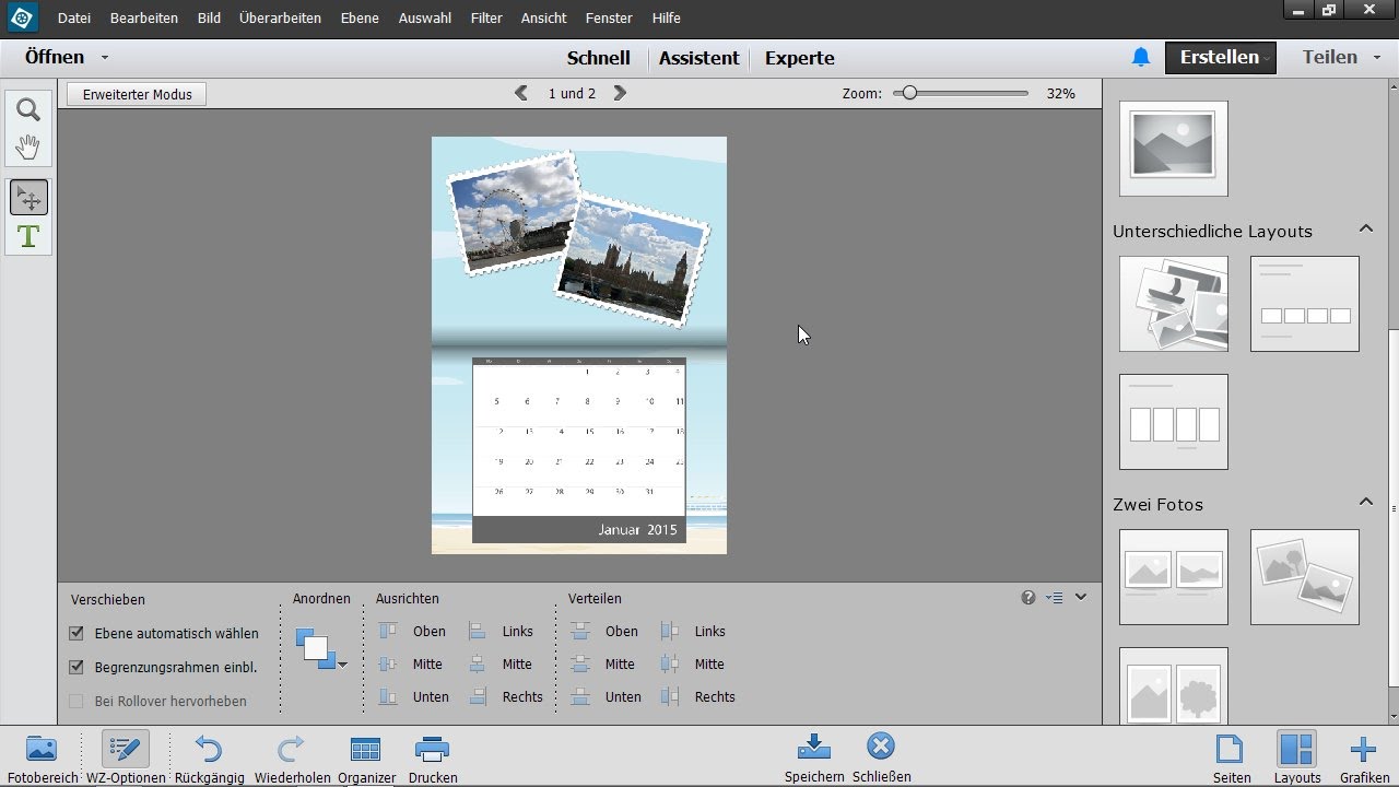 Einen Fotokalender Erstellen Photoshop Elements 13 Das Umfassende Training Youtube