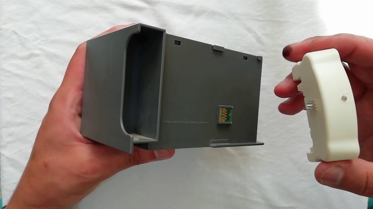 Reset de caja de mantenimiento Epson T6710 y T6711 | Cambio de almohadillas  - YouTube