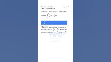 12th Math Definite Integration Problem Solved