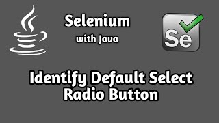 How to Identify Default Selected Radio Button | Selenium Beginner Tutorial