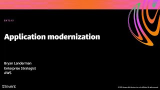 AWS re:Invent 2020: Application modernization screenshot 5