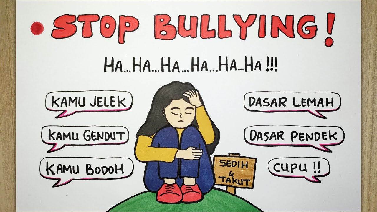 Gambar poster stop bullying mudah dan simple POSTER STOP BULLYING YouTube