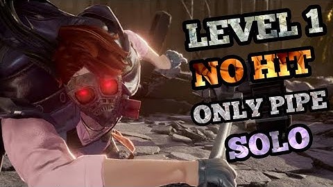 [Code Vein] LEVEL 1 SOLO NO HIT NO DAMAGE ONLY PIPE | Boss: Oliver Collins