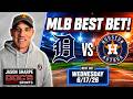 Tigers at Astros 6/17/26 MLB Best Bet - MLB Betting Picks & Predictions | Jason Sharpe Doc Sports