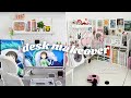 desk setup makeover 🎀: aesthetic & functional, anime and kpop inspired + desk tour (2024)