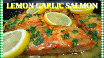 Pan-Seared SALMON With Lemon Garlic Butter Sauce | Easy Salmon Recipe
