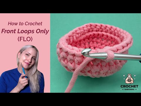 How to crochet FRONT LOOPS ONLY (FLO) | Easy TUTORIAL for beginners