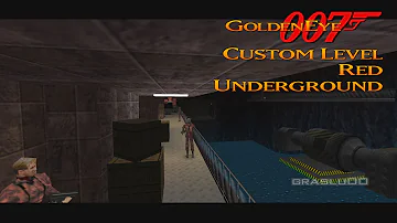 GoldenEye 007 N64 - Red Underground - 00 Agent (Custom level)