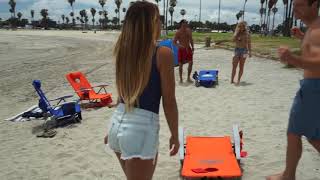 Cornhole Game Beach Chair by Kamp-Rite