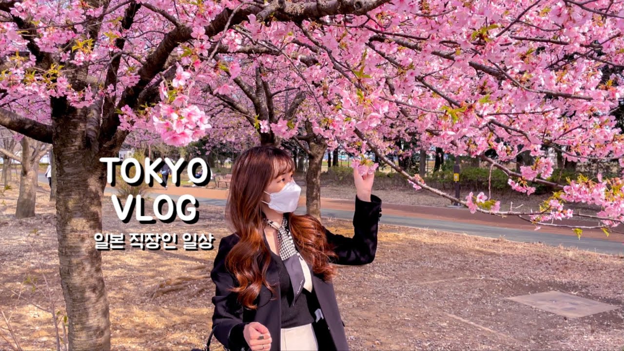 일본 브이로그 | 도쿄 직장인 일상. 벚꽃놀이하고 봄맞이 쇼핑. 디올 미차 스카프 언박싱. 봄옷 하울 (신주쿠 맛집 오우로지, 피쉬앤칩스, 일본 가정식 만들기)
