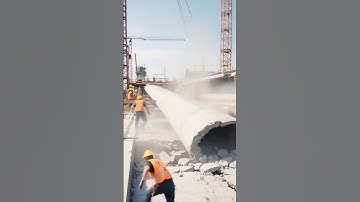 🏗️Cylinder SLIPS, Crane Screams—25-TON Concrete Missile Misses Crew by Inches! #fail #engineering