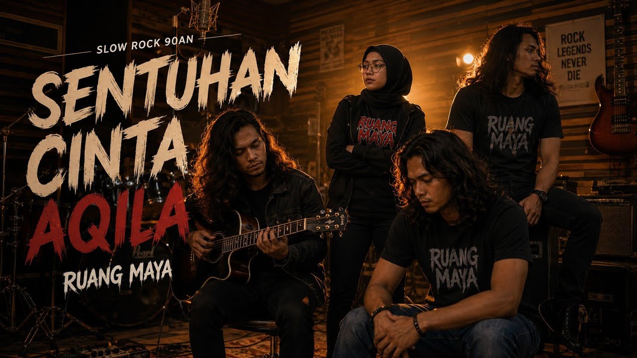 Slow Rock !! RUANG MAYA ~ Sentuhan Cinta Aqila || Video Musik AI