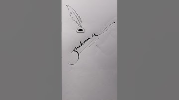 How to write signature style your Name #suhana #shorts
