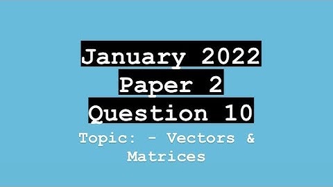 CXC (CSEC) Math Paper 2 | January 2022  Question 10