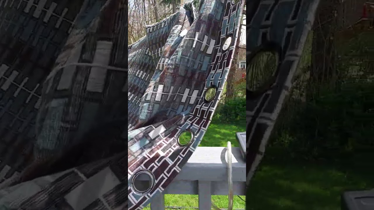 Picture window washed, can't see as clean sheers block view.