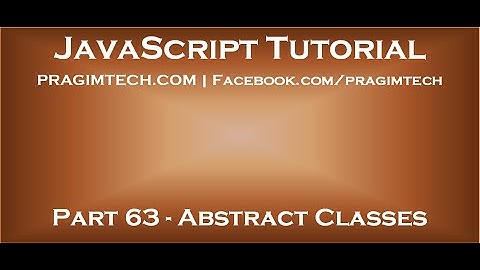 Abstract classes in JavaScript