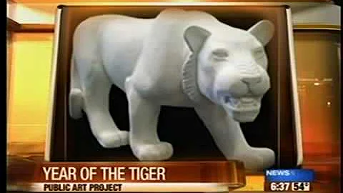Tiger sculptures to celebrate lunar Chinese year - DayDayNews