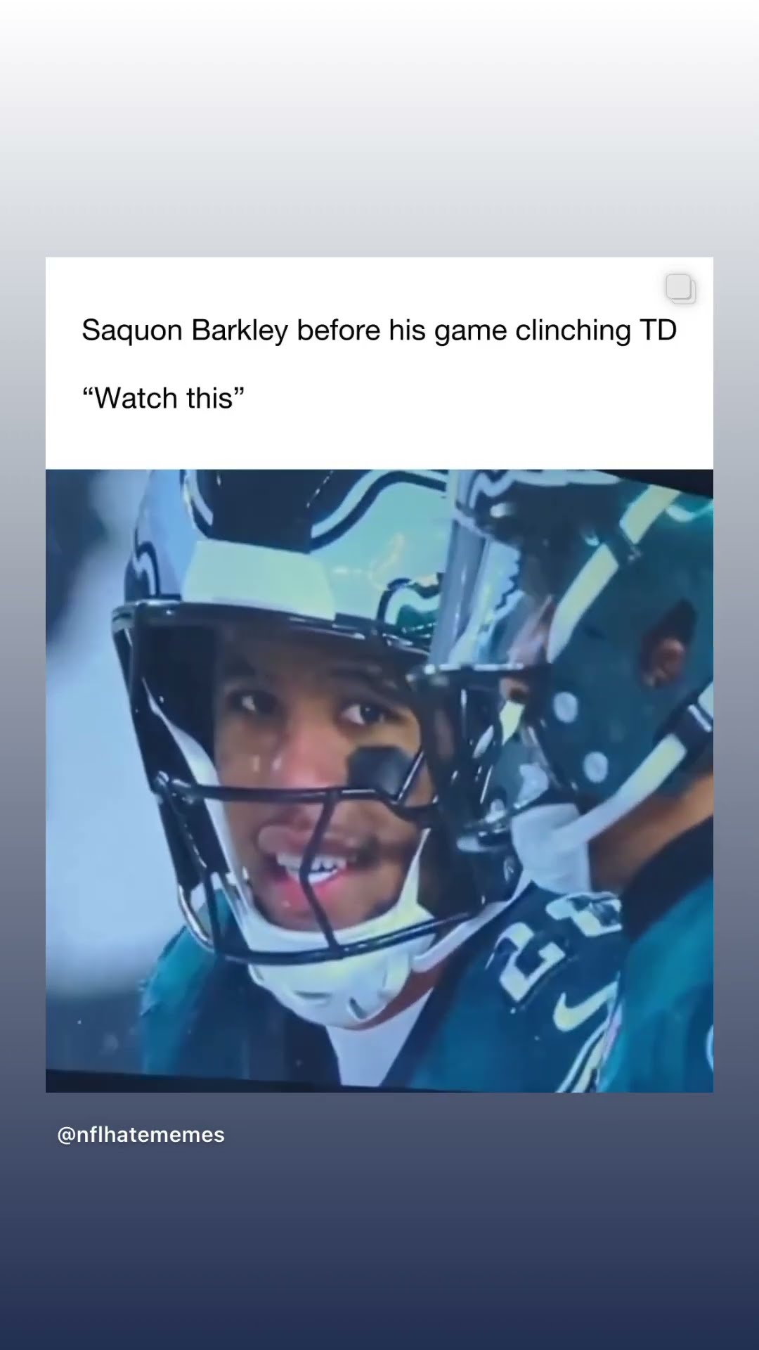 “Watch this” #hoodnews #saquonbarkley #eagles #NFL #football #sports #viralvideo #snow #how #omg #us