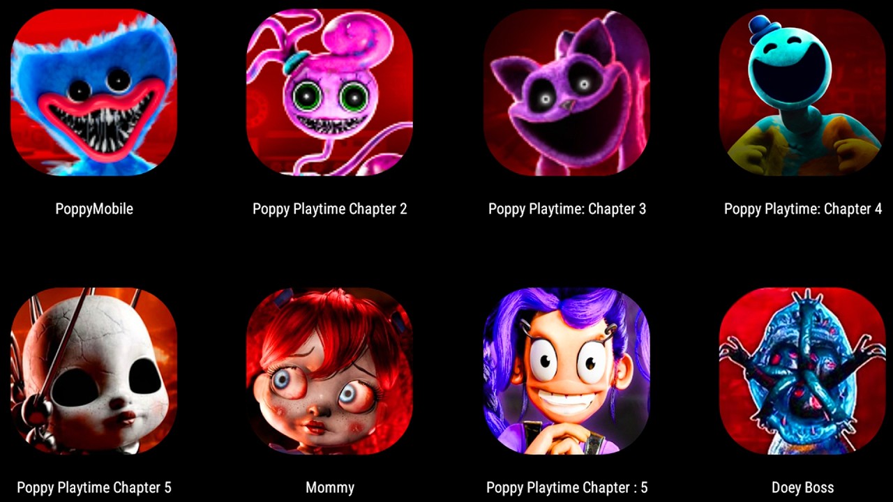 ALL Poppy Playtime Chapters 1,2,3,4,5, – Bosses & Fanmade SECRETS Revealed! 😱