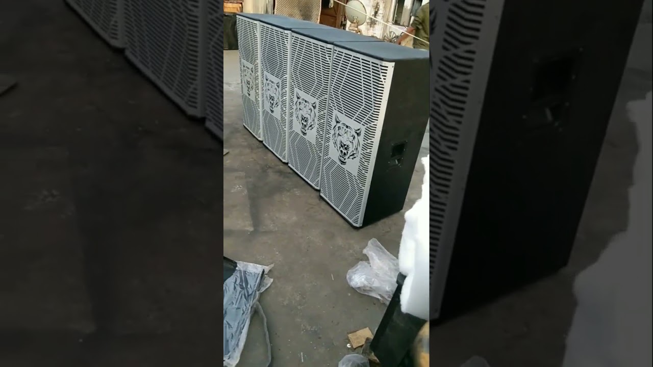 Dual 15 jbl with Tiger grill || Radhey Shyam flight case & sound cabinets ||8604002177