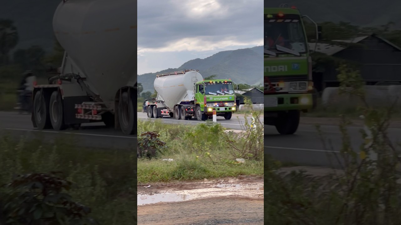 Hyundai Cement Truck Trailer Tanker Driver 