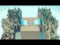 100x ZOMBIE vs 4x EVERY GOD (Double Battle Map) - Totally Accurate Battle Simulator TABS