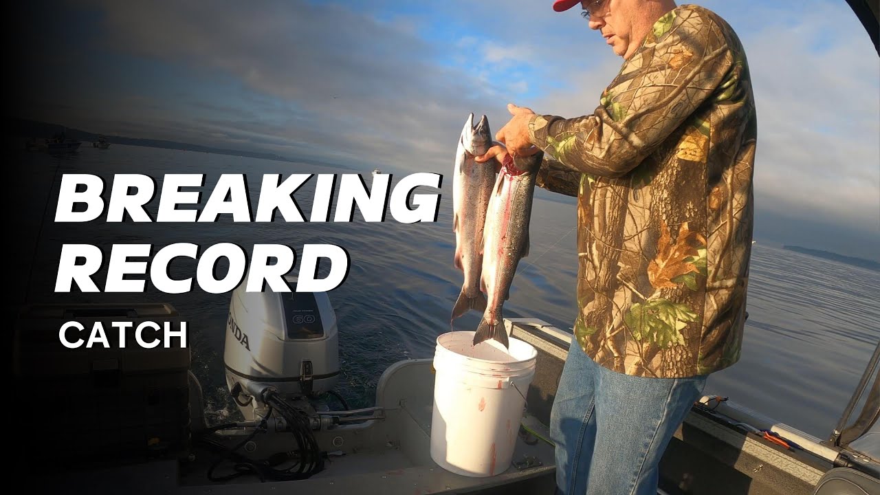 Biggest Fish of my Life. Fishing out of Kingston, WA