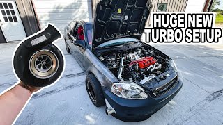 Installing a MASSIVE TURBO in the Single Jingle Civic!