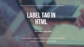 HTML tutorial for beginner | HTML label | label tag(13)