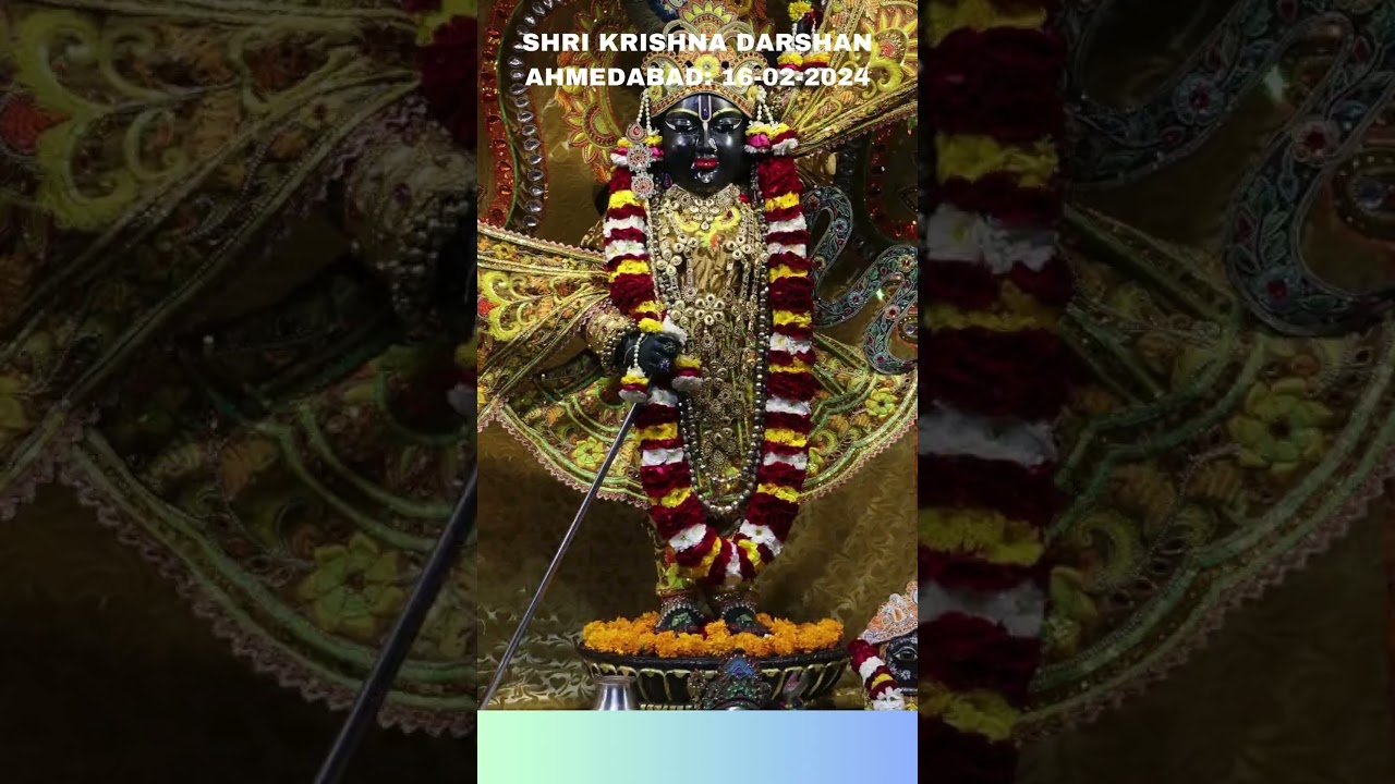 Mehndi Magic: Lord Krishna's Divine Darshan in Ahmedabad 