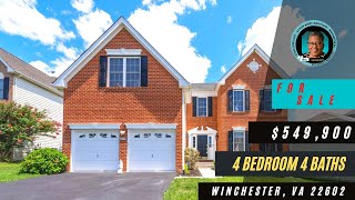 107 Pangborne Ct Winchester VA House For Sale Video  4 Bedroom 4 Baths and Room to Grow