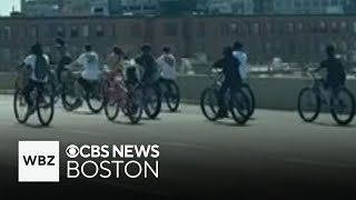 100 bikers ride illegally on Boston streets and more top stories