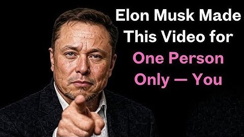 💲Elon musk made this video for one person only - you