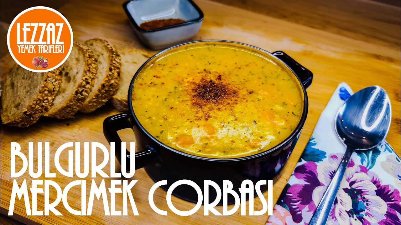 100% Vegan Bulgurlu Mercimek Çorbası | LEZZAZ Yemek Tarifleri