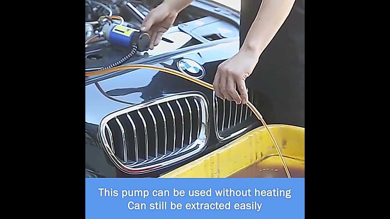 Portable Oil Transfer Pump 12V 1-4L/min Extractor Fluid Suction Electric Change Fuel Pump 100W