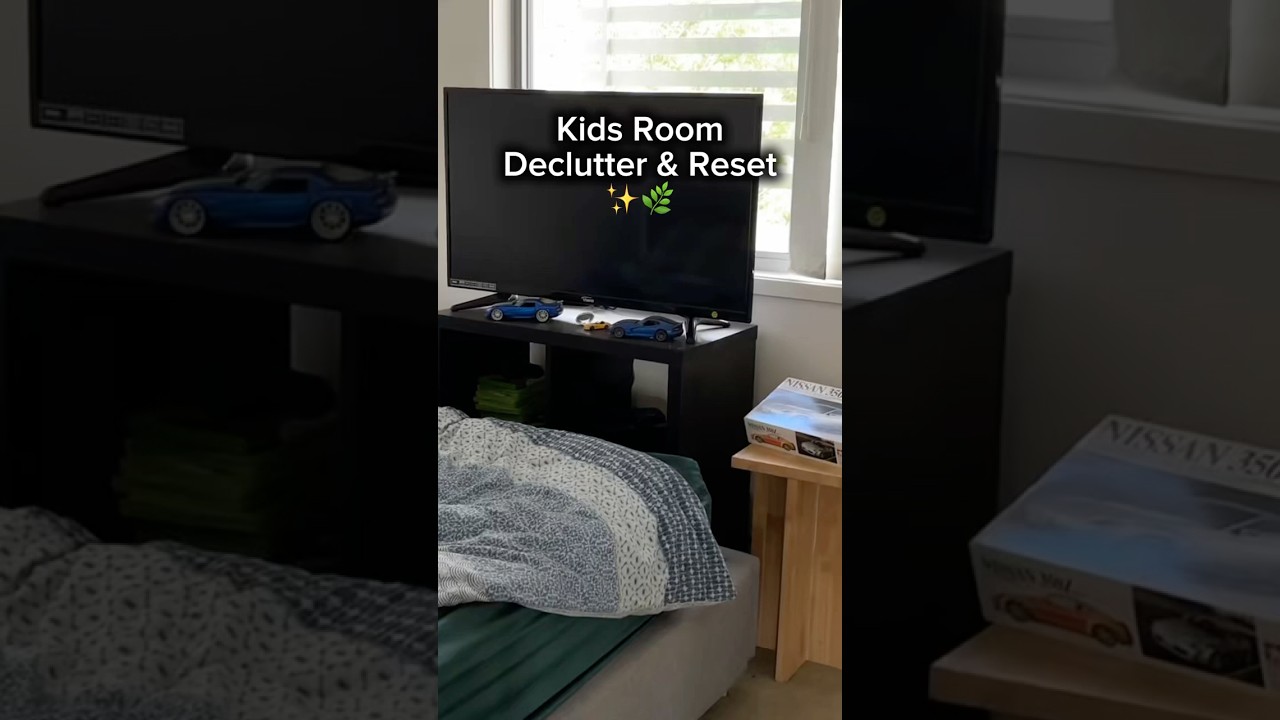Простая уборка, расхламление и обновление детской спальни ✨🌿