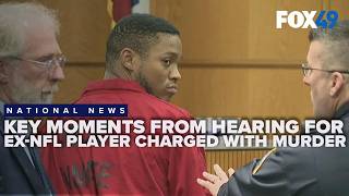 Hearing for Ex NFL player charged with girlfriend's murder reveal crime scene and ChatGPT messages